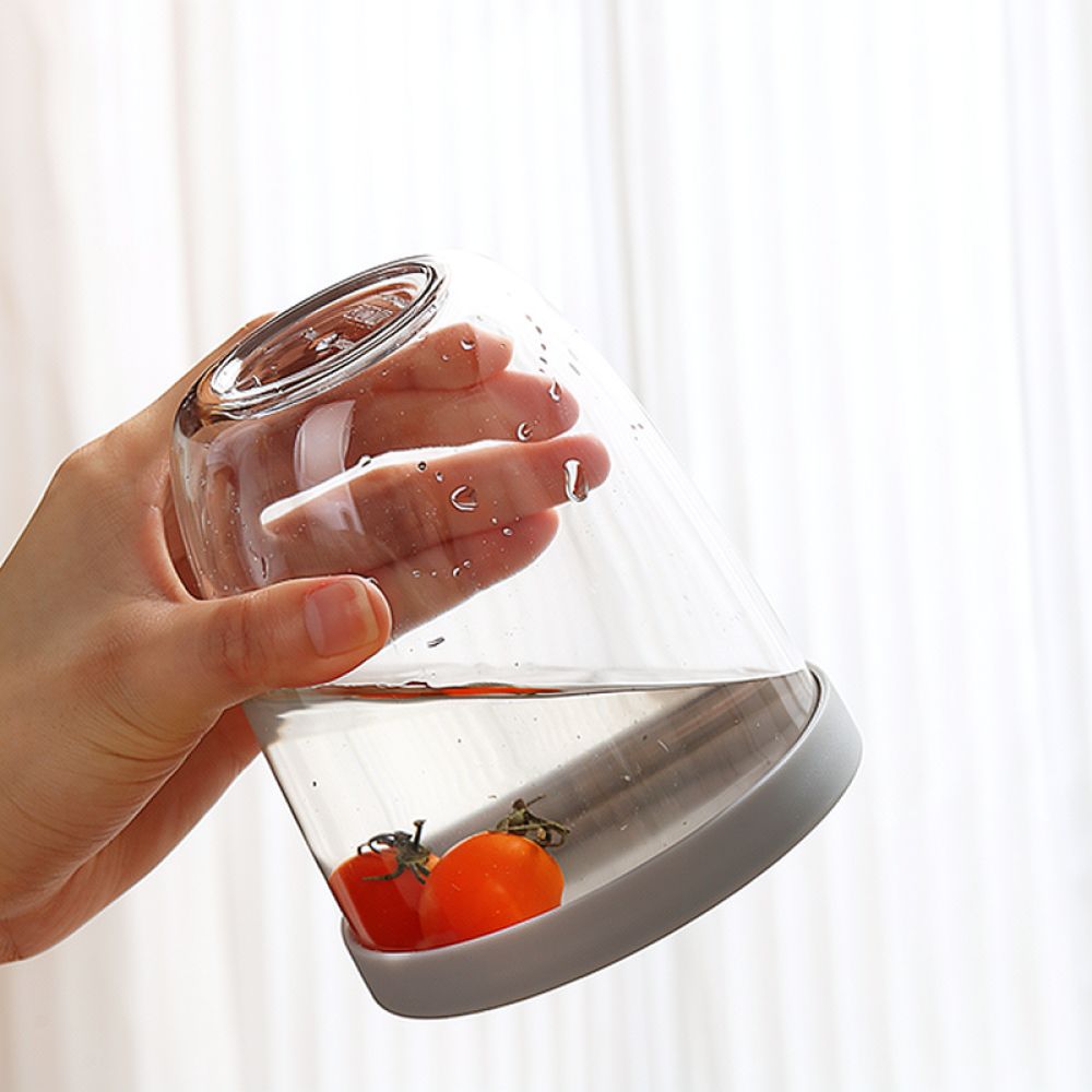 Healthy Snacks Food - Großer Salat-Shaker-Becher mit Gabel, tragbarer, auslaufsicherer