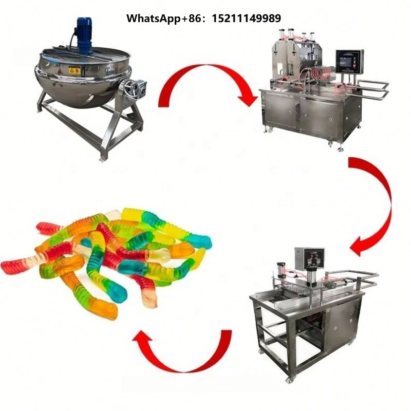 Gummy Candy - Gummibonbon-Hersteller, Geleebonbon- und Süßigkeiten-Abfüllmaschine