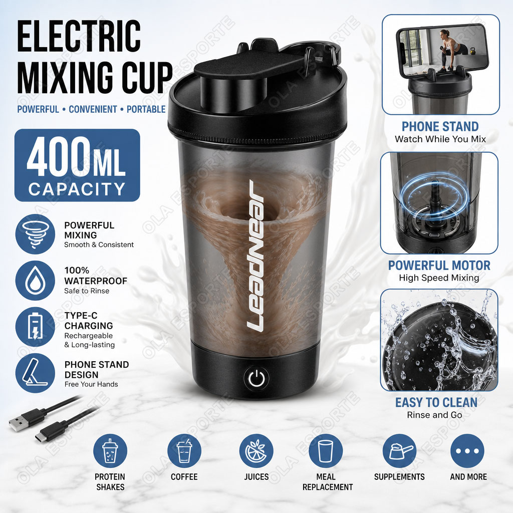 Protein Bar - Mit Telefonhalterung Elektrischer Mixbecher 400ML Outdoor