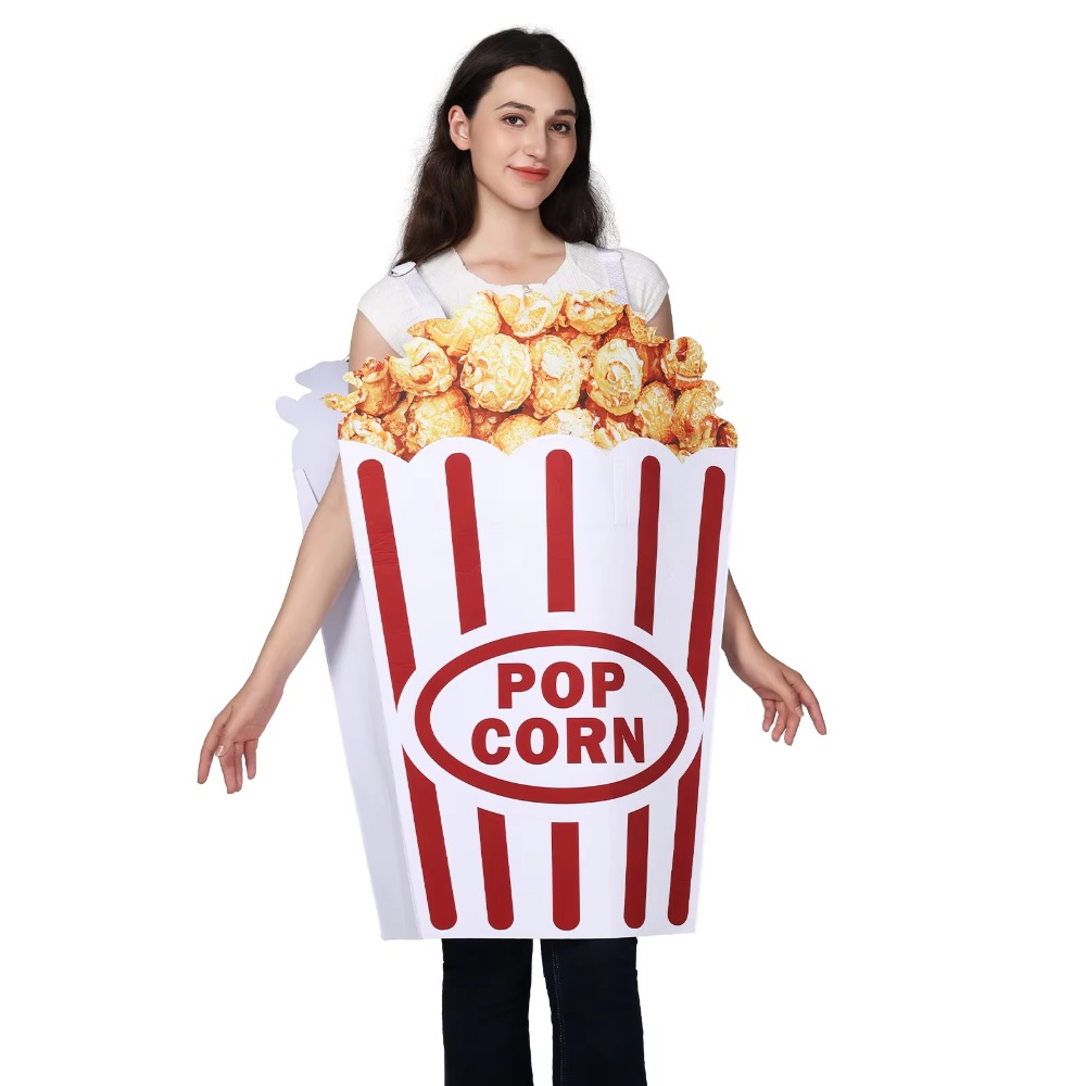 Popcorn - Halloween Popcorn Cosplay Kostüm Neues Lustiges