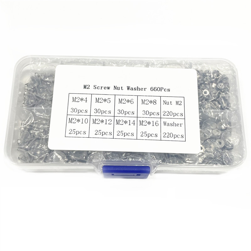 1 Box/660PCS M2 * 4 5 6 8 14 1 – Nuts Mix Bewertung und Preis