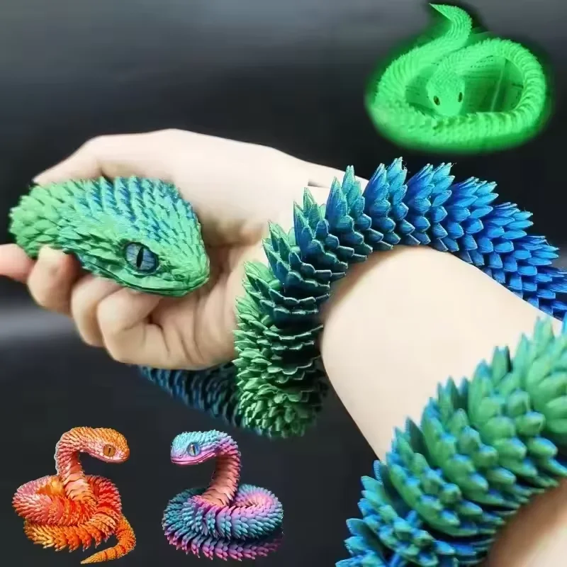 3D-gedruckte Schlange, bewegli – Gummy Candy Bewertung und Preis