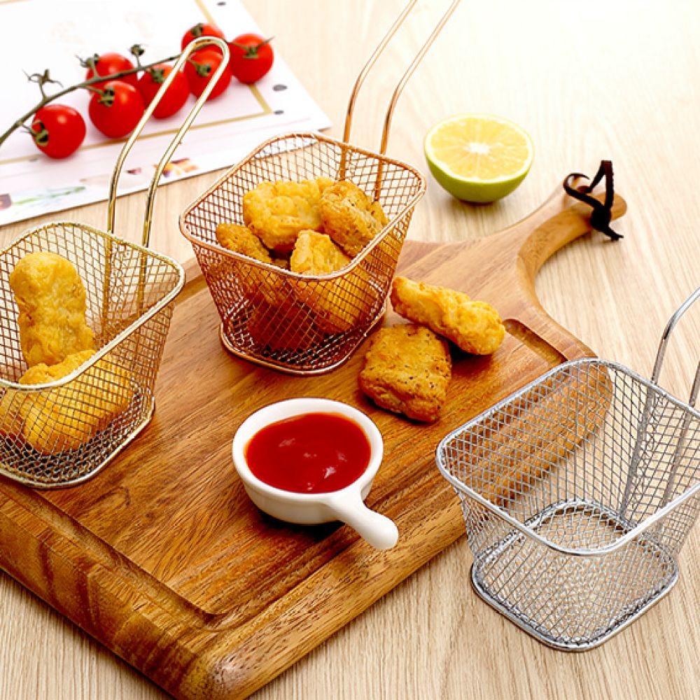Dekorativer Mini-Quadrat-Fritt – Food Snacks Catering Bewertung und Preis